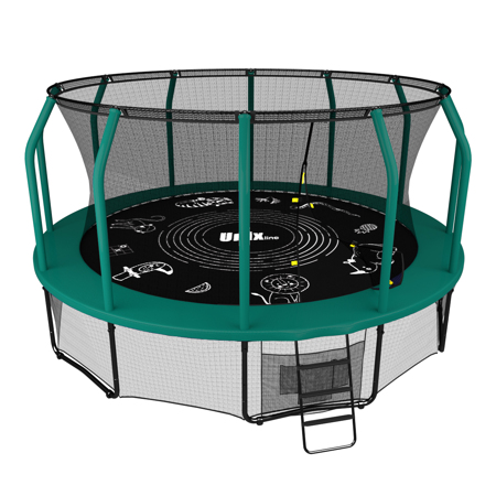 Батут UNIX line SUPREME GAME 16 ft (green) Батут UNIX line SUPREME GAME 16 ft (green)