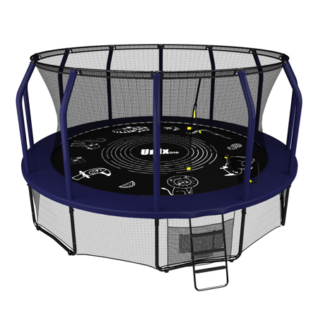 Батут UNIX line SUPREME GAME 16 ft (blue) Батут UNIX line SUPREME GAME 16 ft (blue)