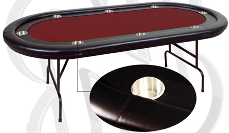 Игровой стол - покер "MARTINIQUE" (красный) Игровой стол - покер "MARTINIQUE" (красный)